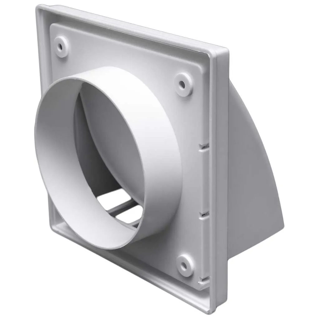 150/160mm Ventilation Cover Hood Backdraft Flap External