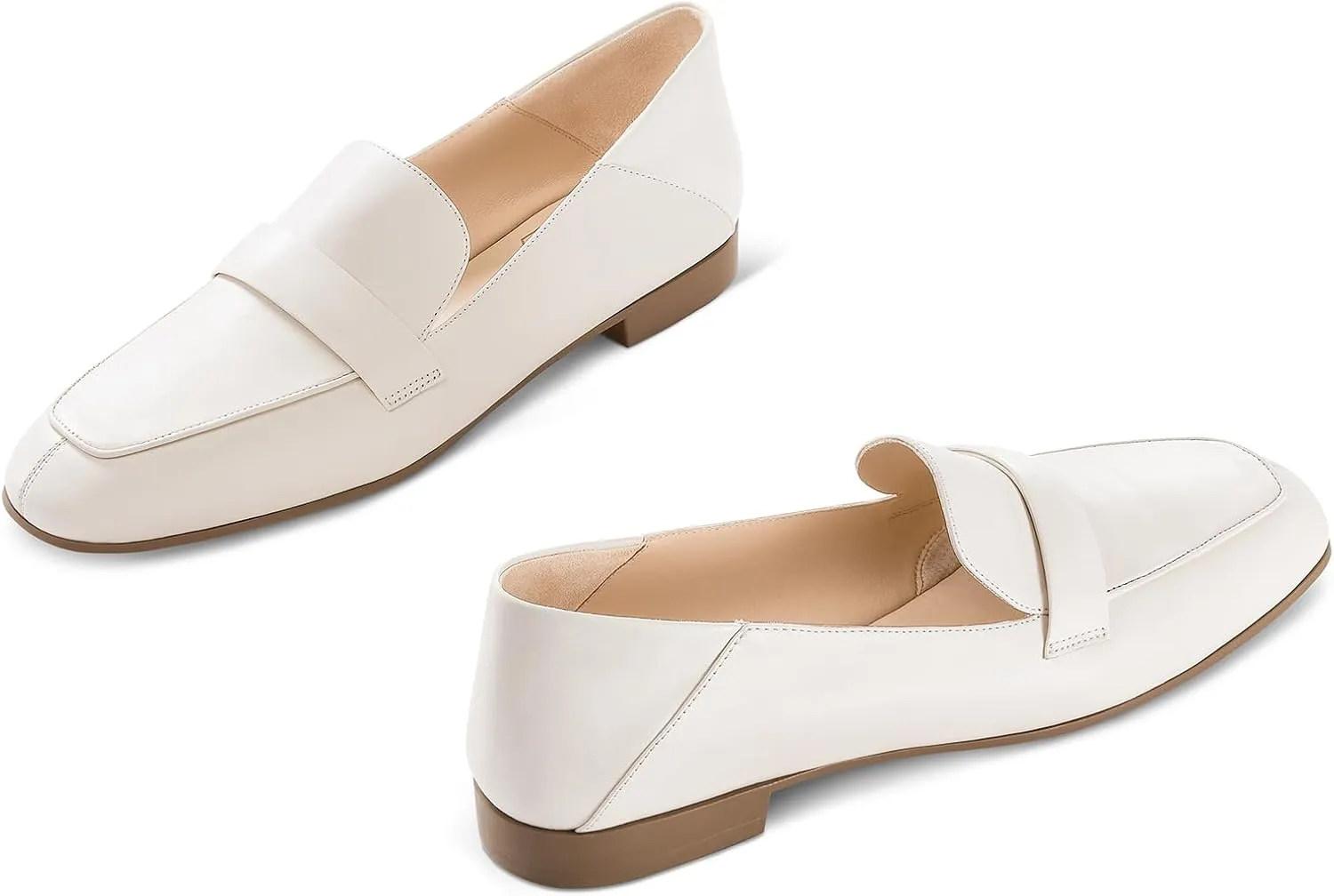 7or9 Loafers for Women Non-Slip Classic Women's Loafers & Slip-on Flats Shoes Casual Comfortable Mattress Flats - Black, White, Brown
