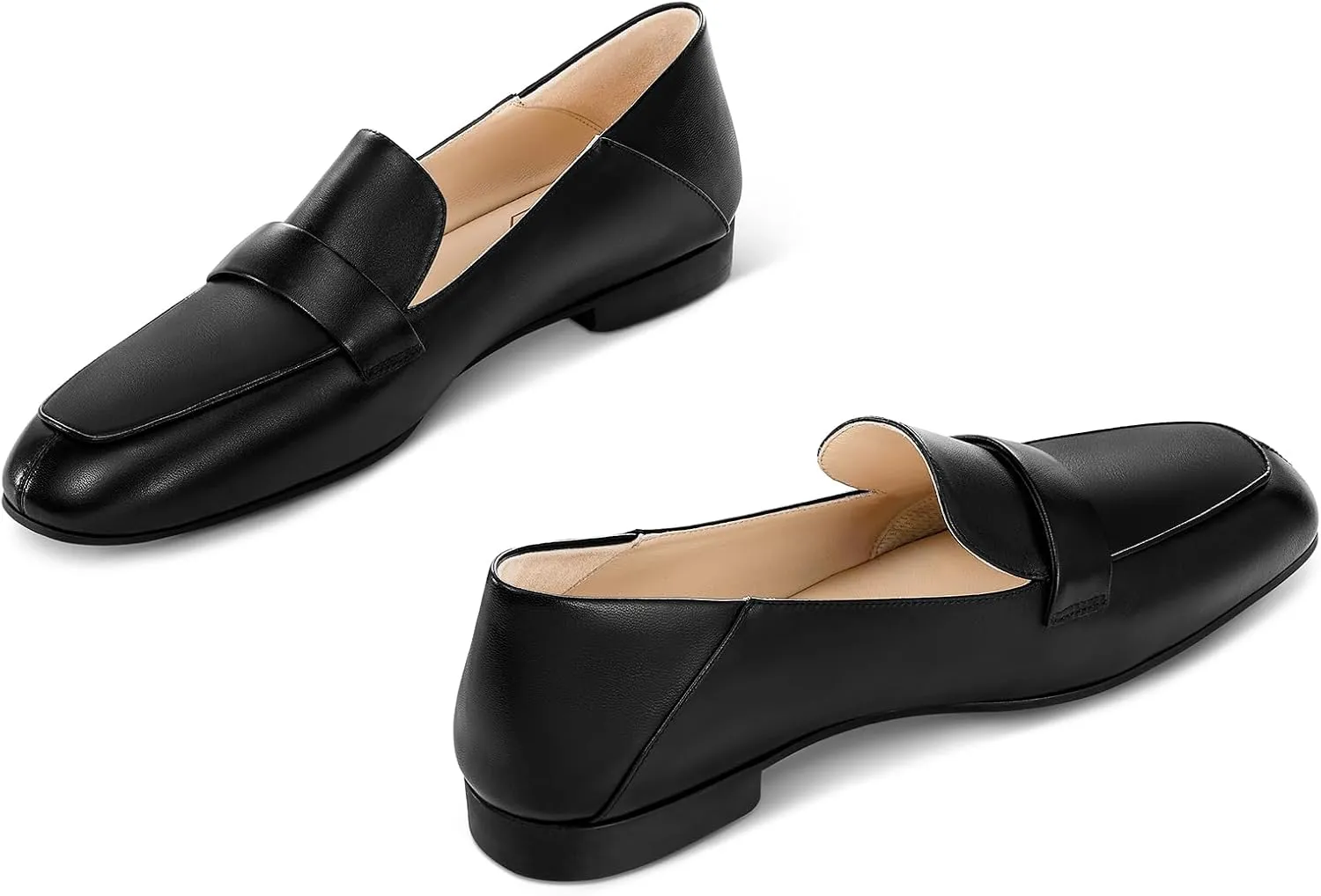 7or9 Loafers for Women Non-Slip Classic Women's Loafers & Slip-on Flats Shoes Casual Comfortable Mattress Flats - Black, White, Brown