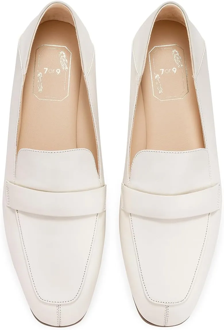7or9 Loafers for Women Non-Slip Classic Women's Loafers & Slip-on Flats Shoes Casual Comfortable Mattress Flats - Black, White, Brown