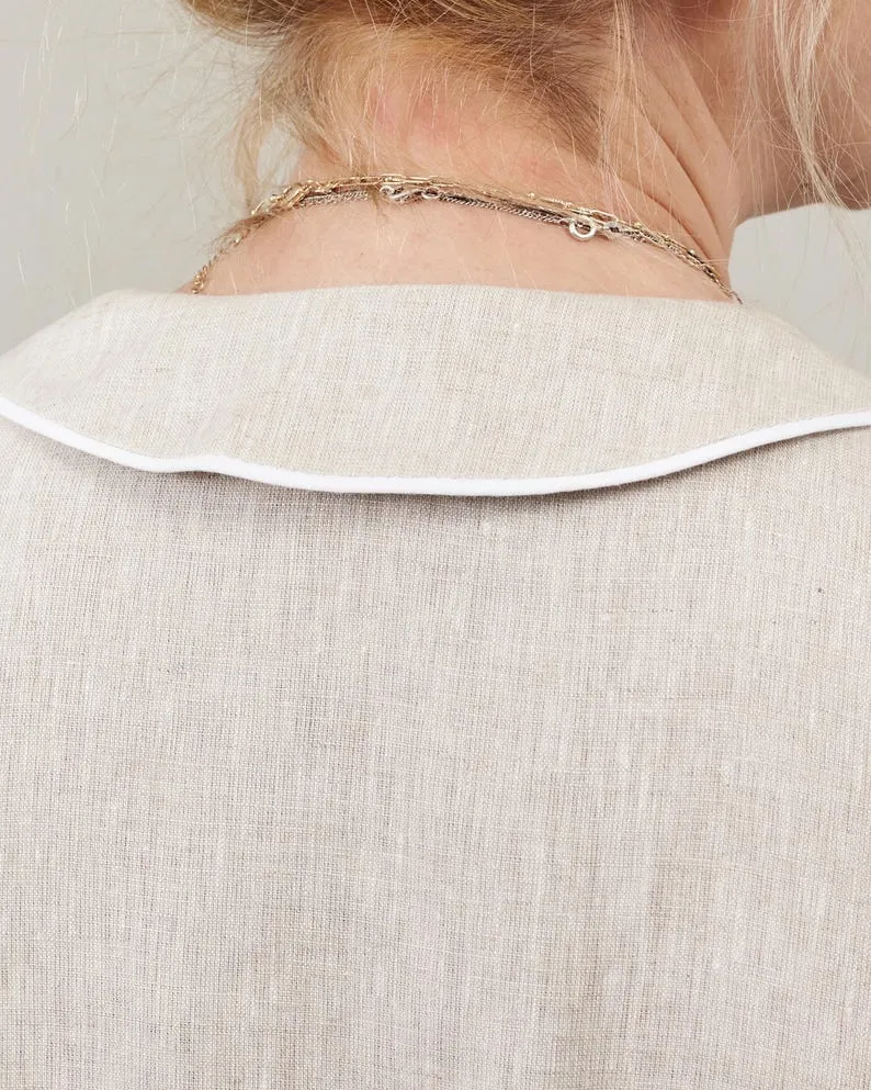 a Sophisticated Chic Out, Elegant Classy Neutral for Linen Looks Days Shift Advanced Dress Live chat Dress for
