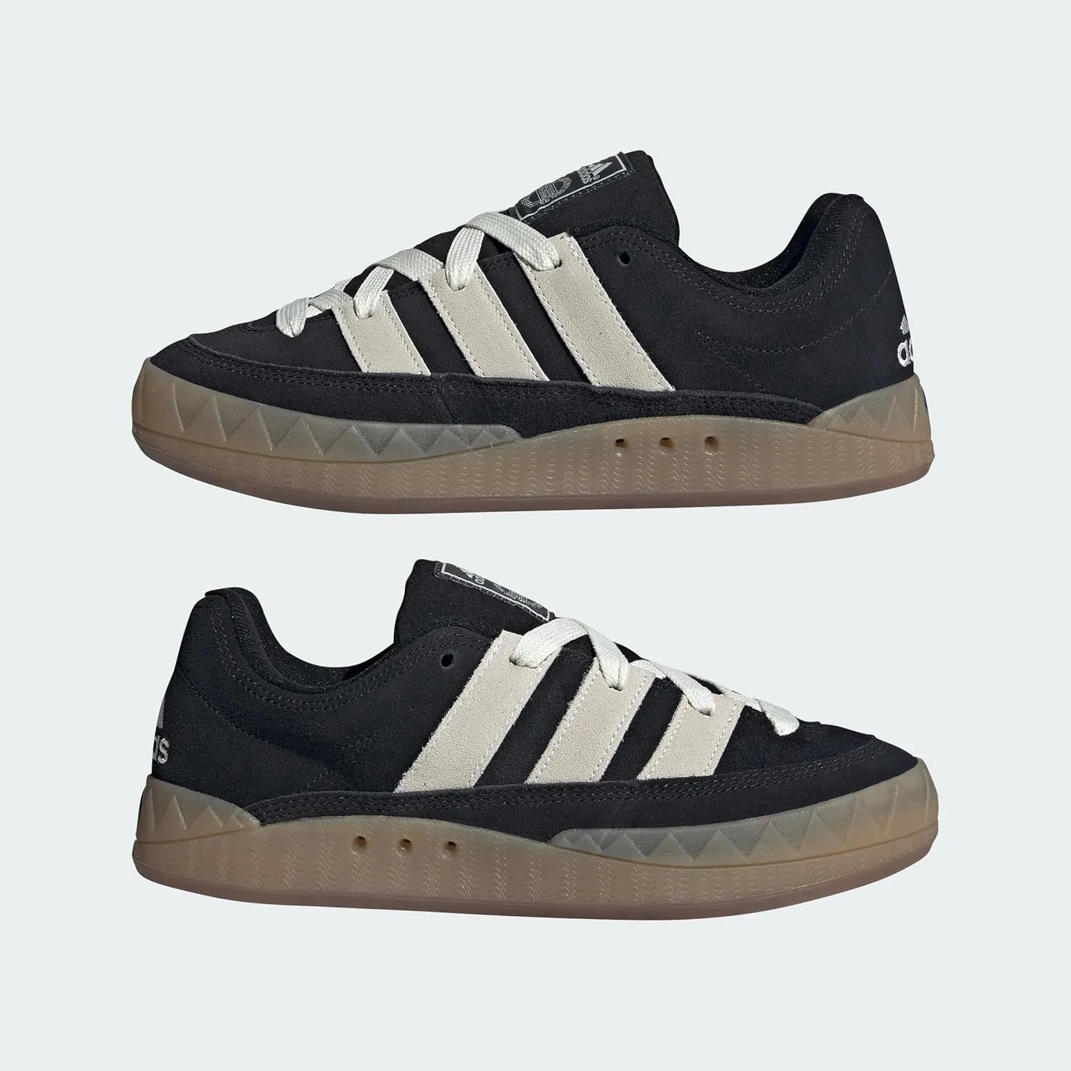 adidas Mens Adimatic Lace Up Sneakers Shoes Casual - Black