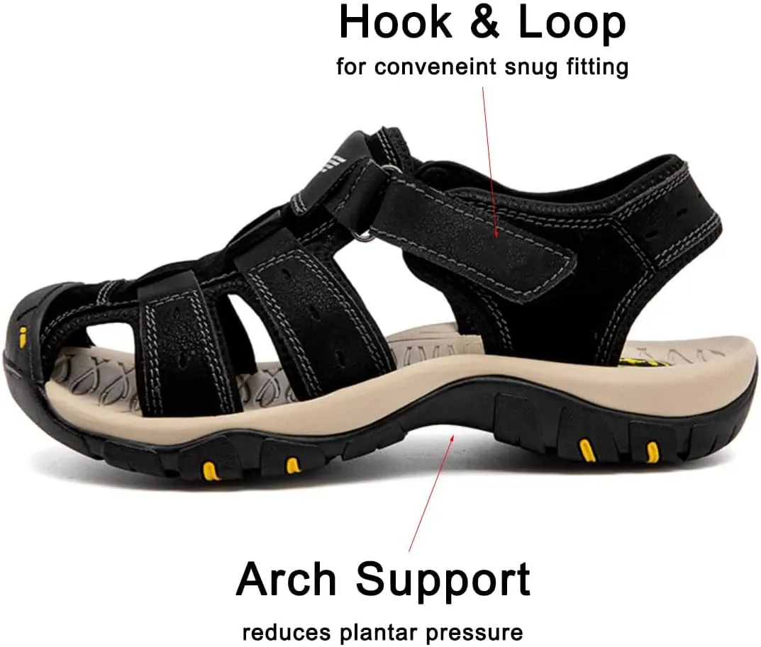 ailishabroy Men's Outdoor Sport Sandals: Hiking Footwear with High Gripping