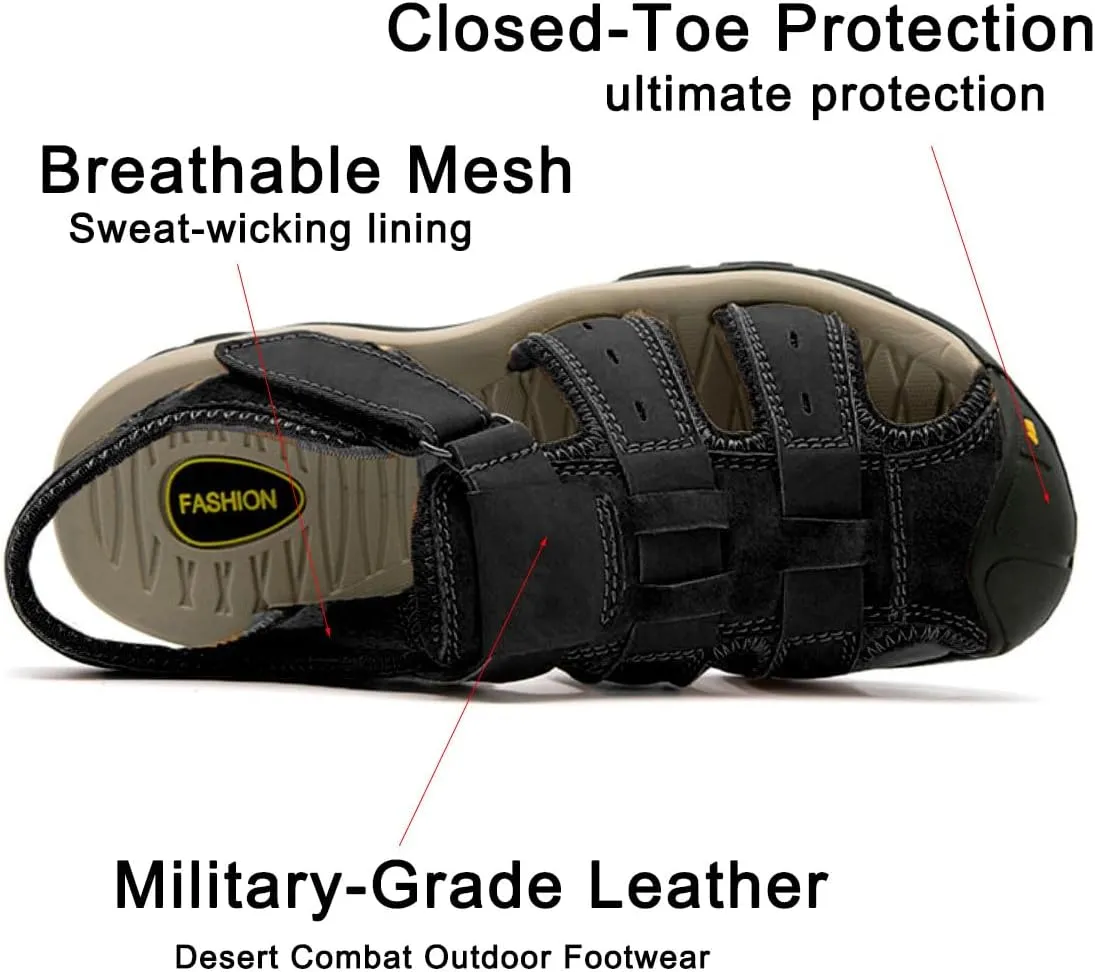 ailishabroy Men's Outdoor Sport Sandals: Hiking Footwear with High Gripping