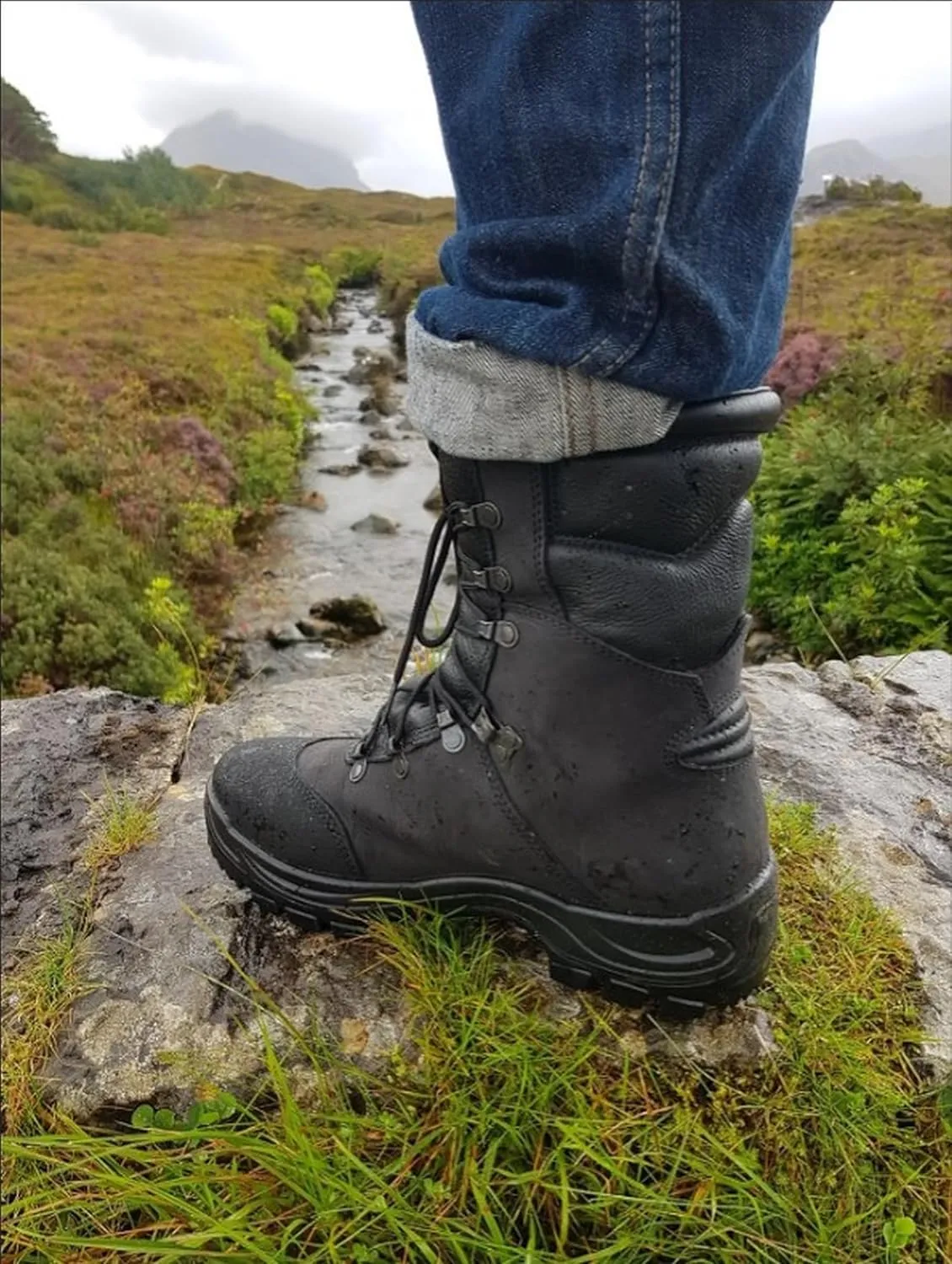 Alpina Men's Hunting Boots TRAPPER | Waterproof All Weather Leather Shoes | Sympatex Breathable Membrane | Slip Resistant Sole | Hand Made in Europe