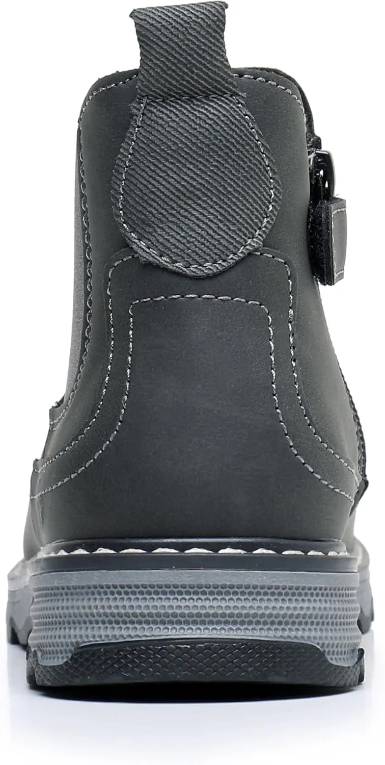 Apakowa Toddler Little Boys Water Resistant Ankle Work Boots (Toddler/Little Kid)