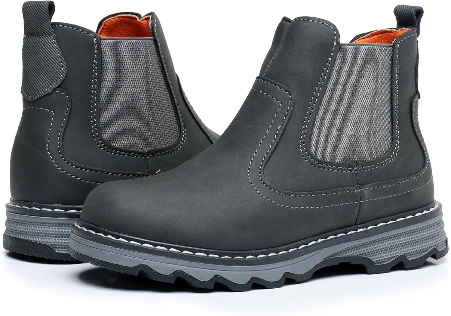 Apakowa Toddler Little Boys Water Resistant Ankle Work Boots (Toddler/Little Kid)
