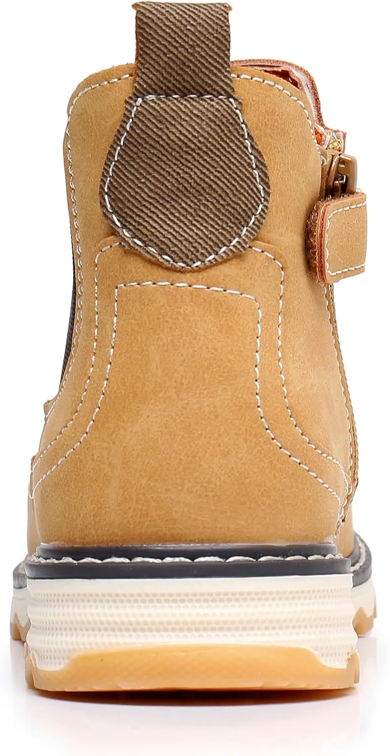 Apakowa Toddler Little Boys Water Resistant Ankle Work Boots (Toddler/Little Kid)