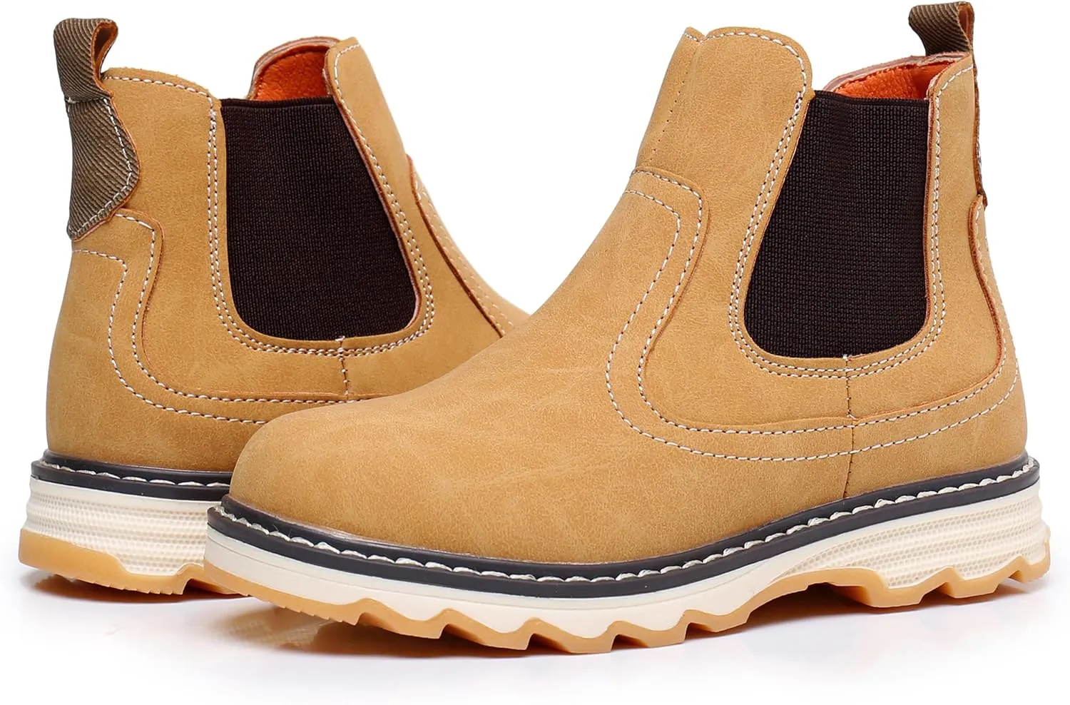 Apakowa Toddler Little Boys Water Resistant Ankle Work Boots (Toddler/Little Kid)
