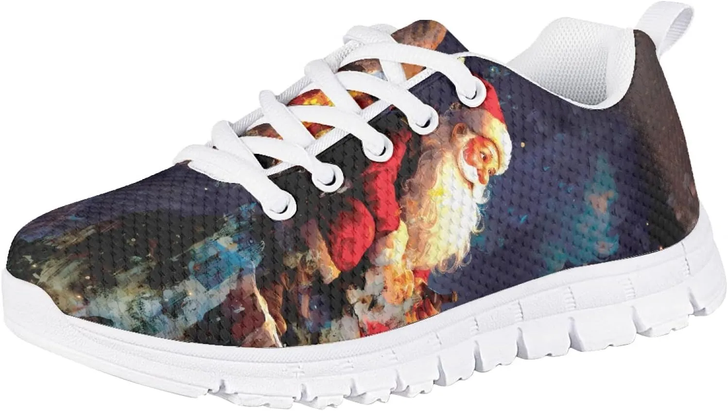 Bengbobar Boys Christmas Sneakers Lightweight Breathable Walking Shoes Kids Most Comfortable Casual Playing Sports Shoes