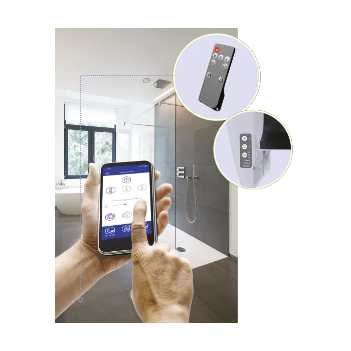 Blauberg AERIS-MIDI-GRY Aeris-Midi Alternate Flow Heat Recovery Fan Single Room Energy Saving Unit Grey