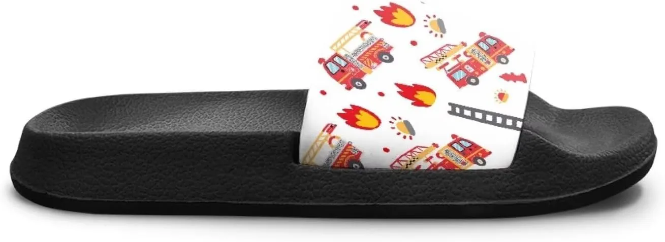 Boys Beach Sandals Lightweight Slides for Kids Shower Shoes