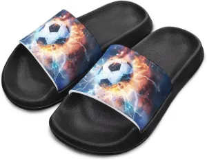 Boys Beach Sandals Lightweight Slides for Kids Shower Shoes