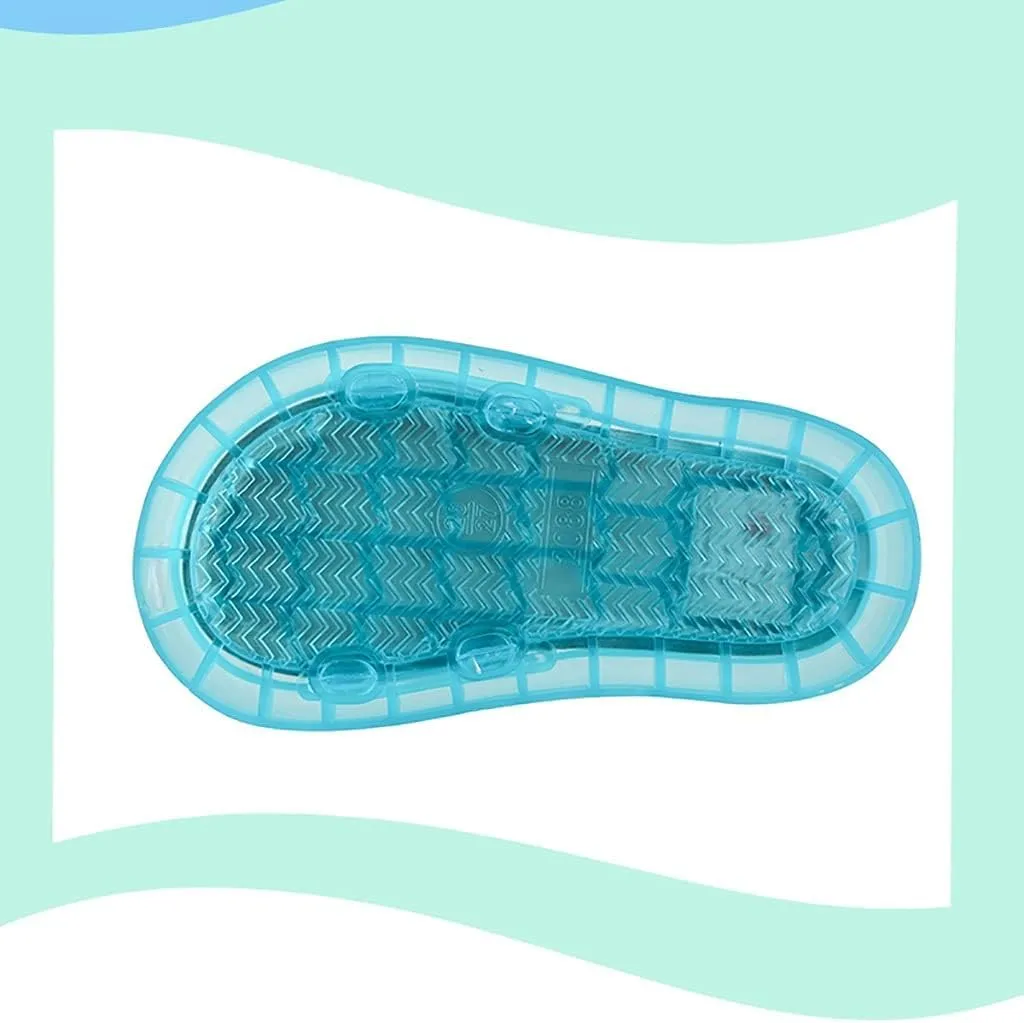 Boys Girls Cute Cartoon LED Light Up Slipper, Lightweight Summer Toddler Slippers, Kids Beach Slippers Slide Sandals Pool Shoes Soft Flip Flops Summer Anti-Slip House Water Shoes
