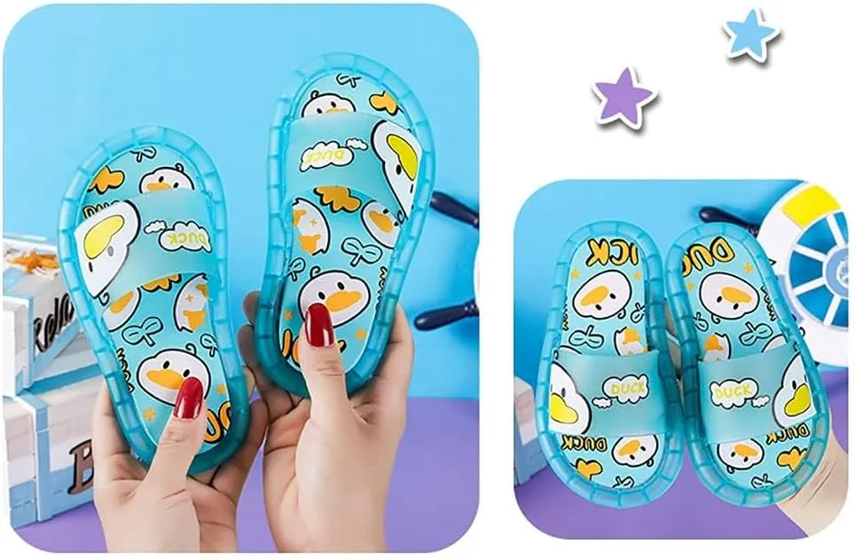 Boys Girls Cute Cartoon LED Light Up Slipper, Lightweight Summer Toddler Slippers, Kids Beach Slippers Slide Sandals Pool Shoes Soft Flip Flops Summer Anti-Slip House Water Shoes