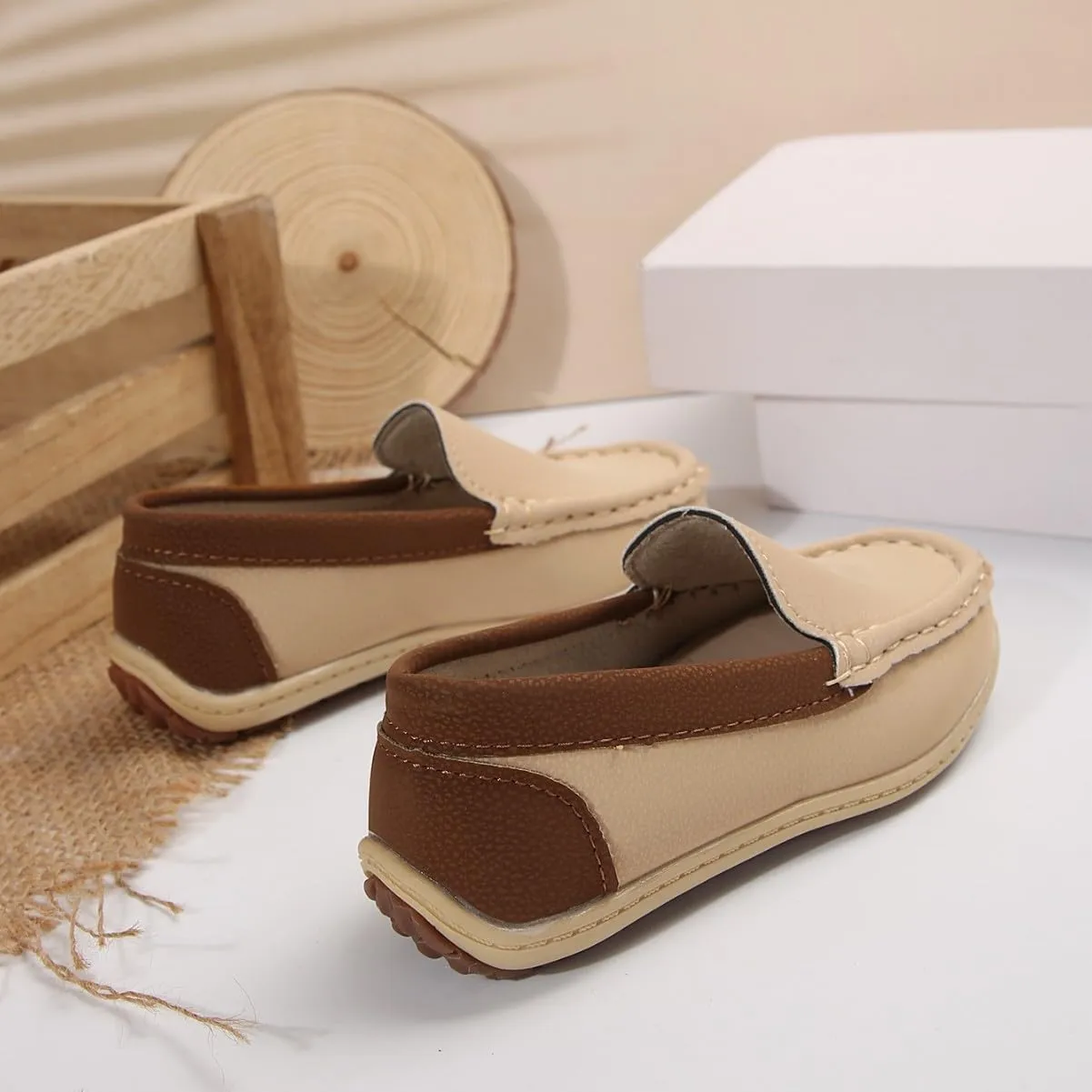 Boys Girls Penny Loafer Casual Slip On Flats Boat Boys Dress Shoes