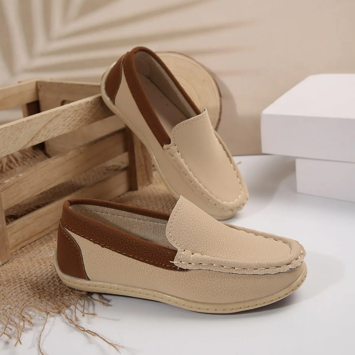 Boys Girls Penny Loafer Casual Slip On Flats Boat Boys Dress Shoes