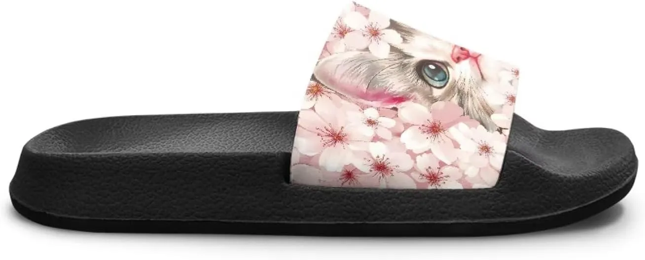 Boys Slip On Sandals Kids Slides Unisex Slides Boys Comfortable Slippers Non-slip Shower Shoes House Fashion Thick for Indoor & Outdoor Gifts