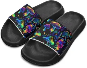 Boys Slip On Sandals Kids Slides Unisex Slides Boys Comfortable Slippers Non-slip Shower Shoes House Fashion Thick for Indoor & Outdoor Gifts