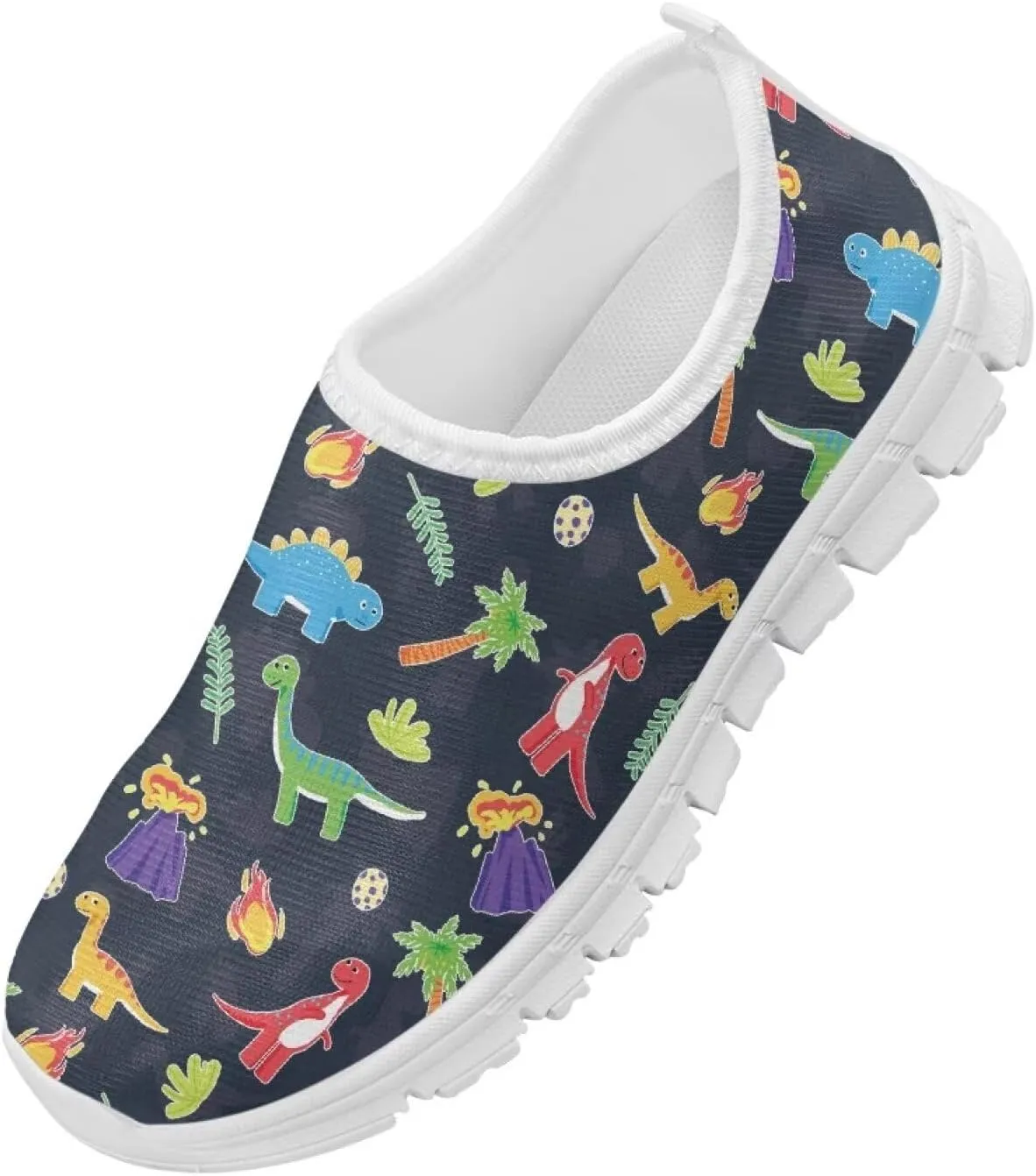 Boys Tennis Shoes Cute Slip On Sneakers for Little Kids Running Shoes