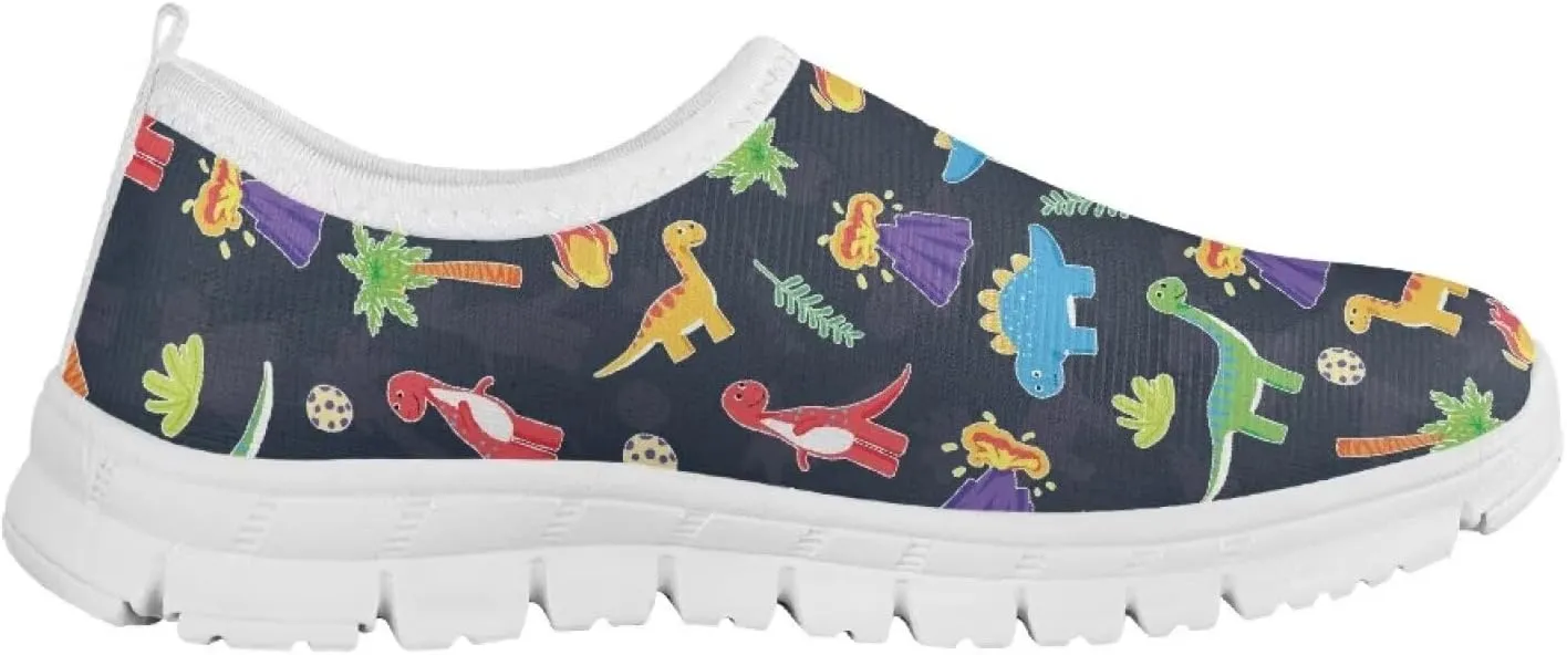 Boys Tennis Shoes Cute Slip On Sneakers for Little Kids Running Shoes