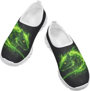 Boys Tennis Shoes Little Kids Slip On Shoes Cool Glowing Animal Shoes