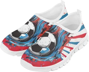Boys'Slip On Flats Sneakers,Children's Low-Top Skateboard Shoes Girls Lightweight Classic Casual Sneakers