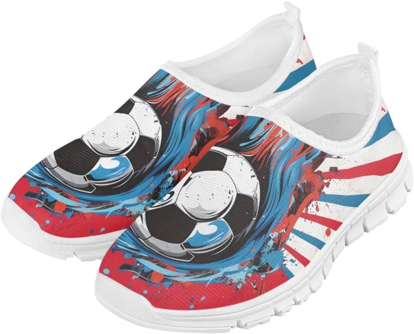 Boys'Slip On Flats Sneakers,Children's Low-Top Skateboard Shoes Girls Lightweight Classic Casual Sneakers
