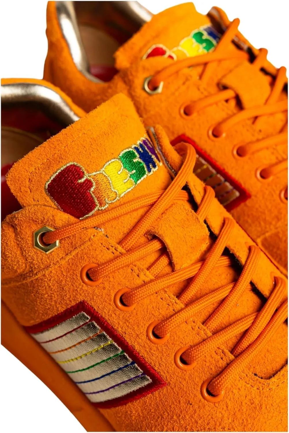 Brites, Fashion Sneakers. Mens and Womens Comfortable Trendy Sneakers with Climate-Control Insole and Rainbow Design