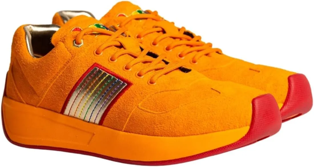 Brites, Fashion Sneakers. Mens and Womens Comfortable Trendy Sneakers with Climate-Control Insole and Rainbow Design