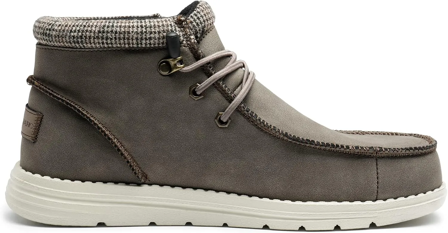 Bruno Marc Men's Casual Slip-on Shoes Warm Loafers for Men Winter Boots