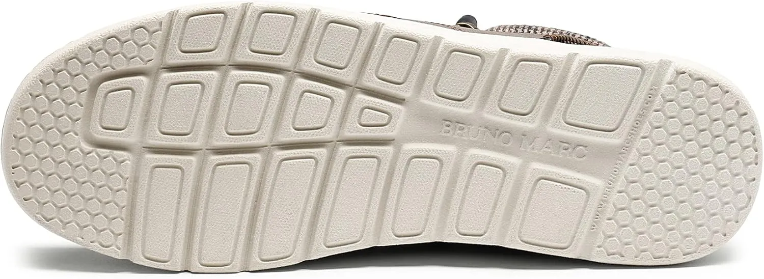 Bruno Marc Men's Casual Slip-on Shoes Warm Loafers for Men Winter Boots