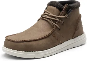 Bruno Marc Men's Casual Slip-on Shoes Warm Loafers for Men Winter Boots