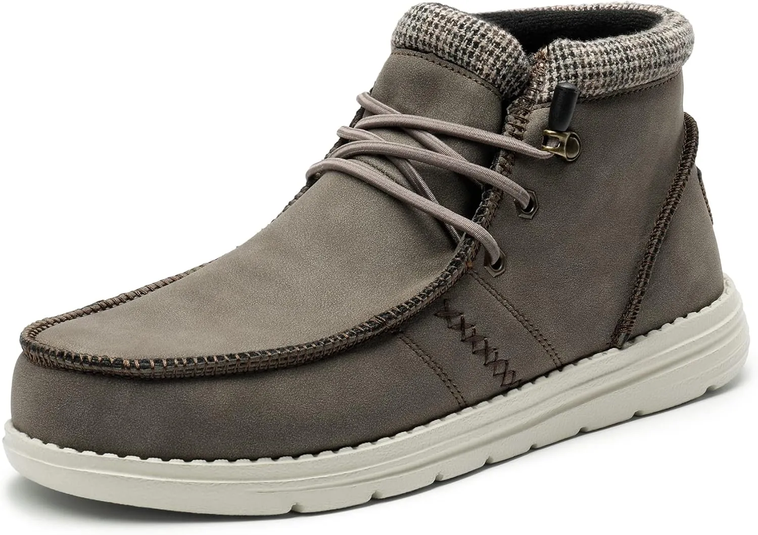 Bruno Marc Men's Casual Slip-on Shoes Warm Loafers for Men Winter Boots