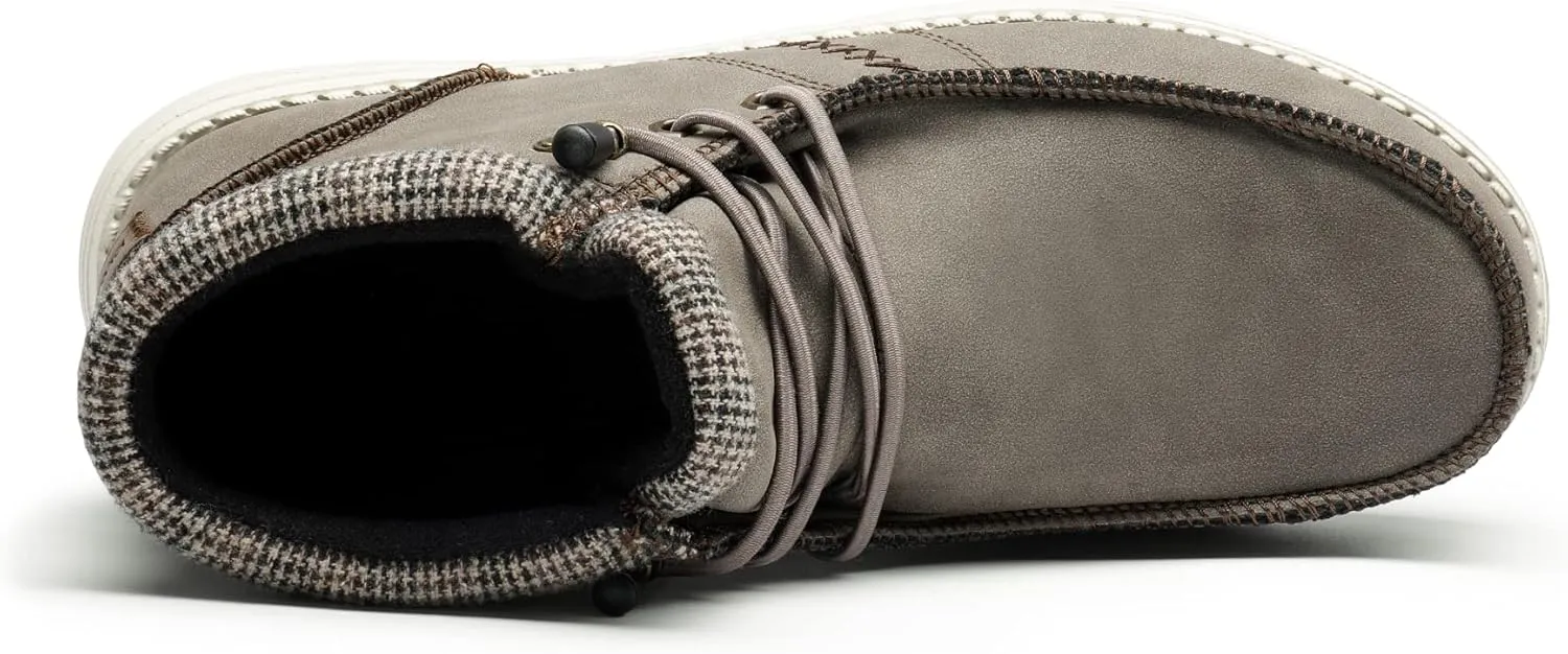 Bruno Marc Men's Casual Slip-on Shoes Warm Loafers for Men Winter Boots