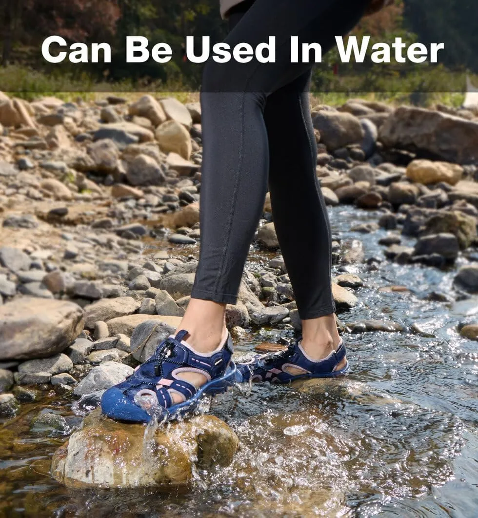 CAMEL CROWN Women's Comfortable Summer Sandals Breathable Beach Sandals Adjustable Outdoor Camping Walking Sandals Athletic Sport Sandals for Water Travel Hiking