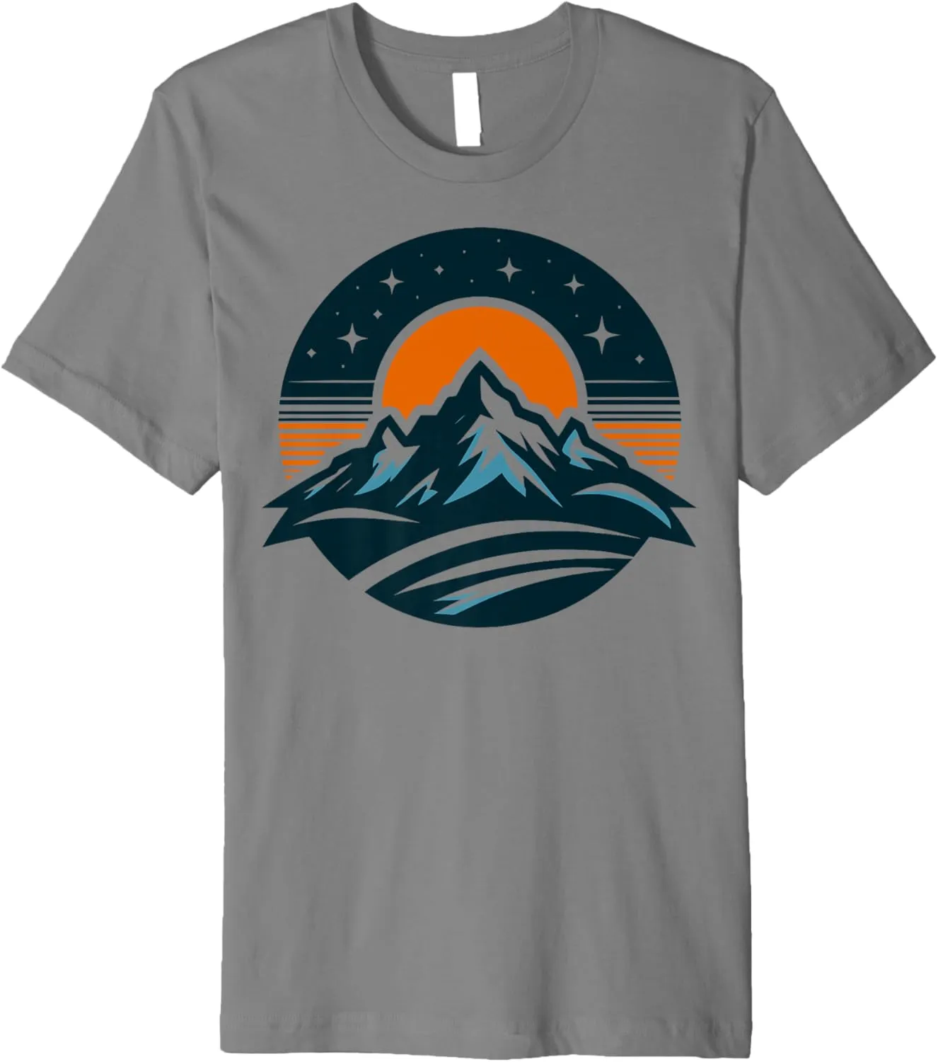 Camping Mountains Hiking Outdoor Wilderness Eco-Tourism USA Premium T-Shirt