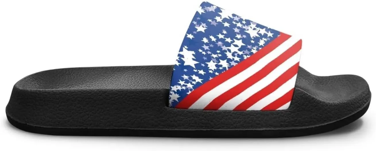 Children's Open Toe Slide Sandals Non Slip Beach Lightweight Flat Sandals Vacation Comfortable House Slippers