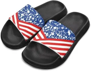 Children's Open Toe Slide Sandals Non Slip Beach Lightweight Flat Sandals Vacation Comfortable House Slippers