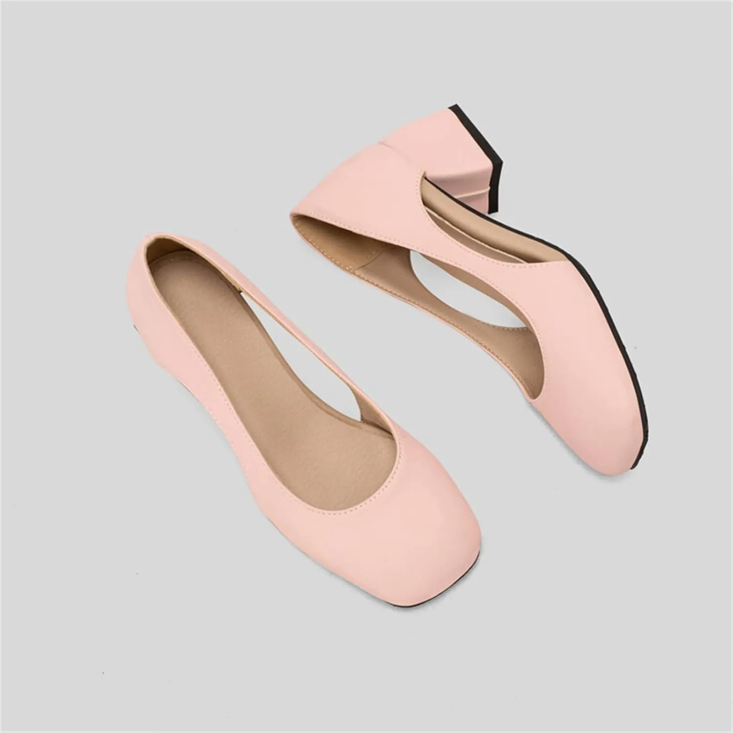 Chunky Heels for Women T Strap Mary Janes Closed Toe Dress Shoes Square Toe Office Shoes Suede Vintage Heels