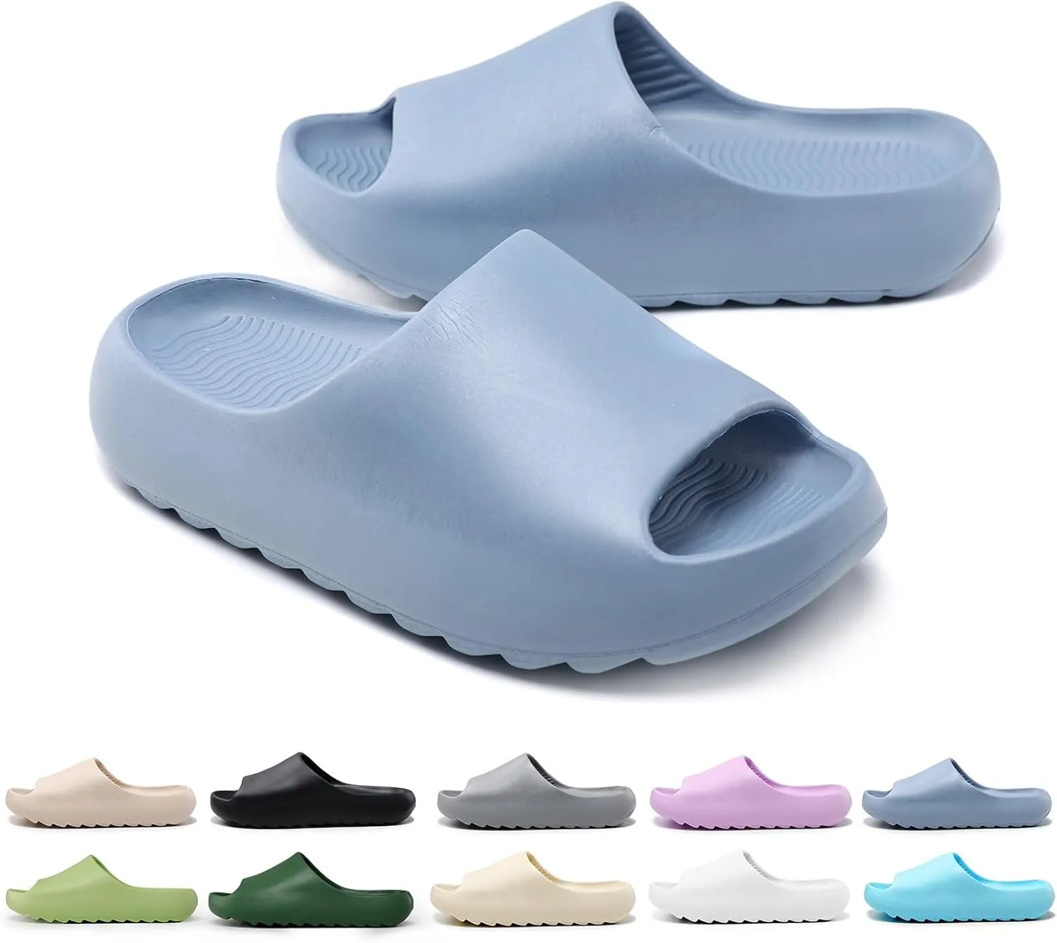 Cloud Slides for Kids,Boys Girls Shower Slippers Bathroom Pool Sandals,Toddler Home House Open Toe Comfy Thick Sole Slippers,Summer Non-Slip Beach Shoes