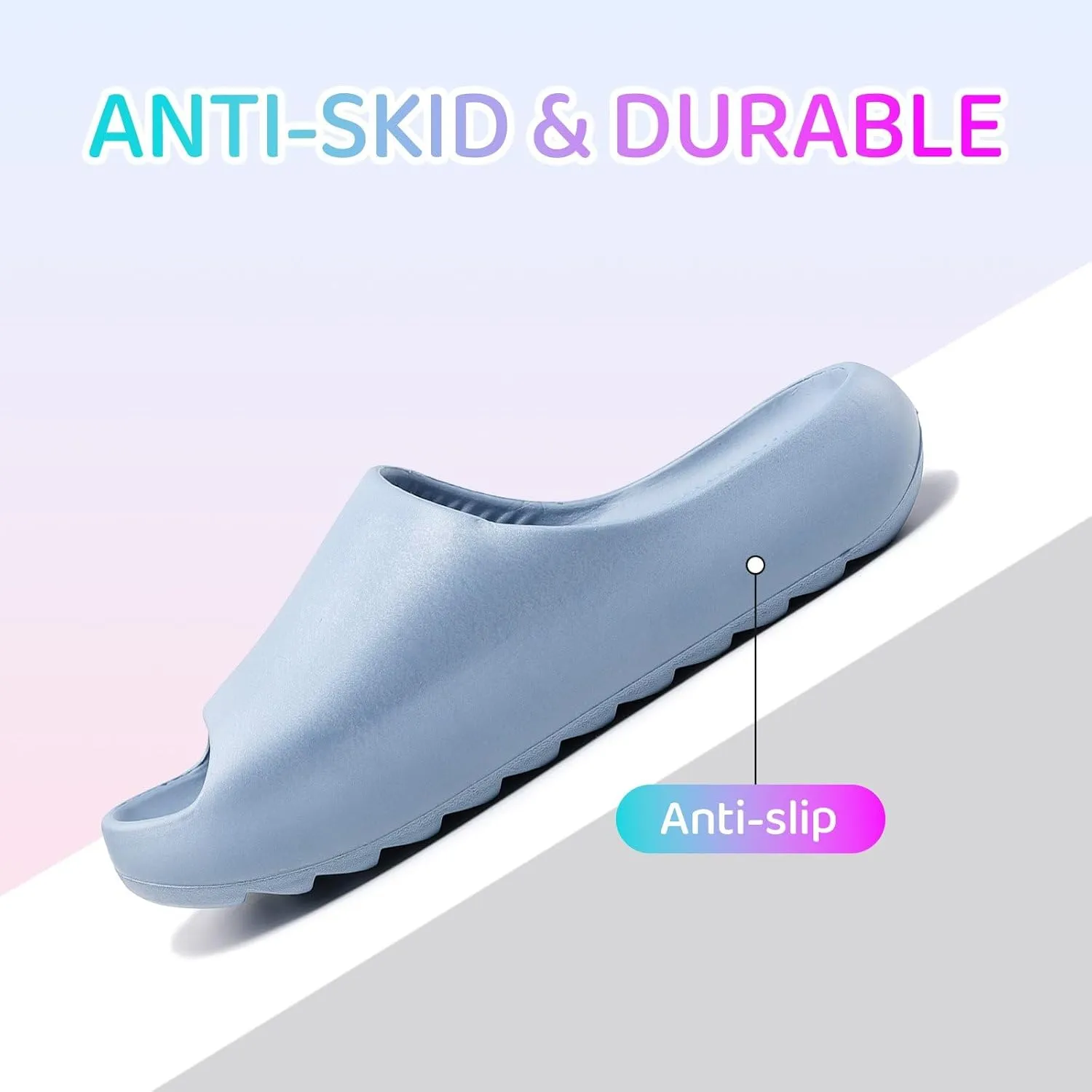 Cloud Slides for Kids,Boys Girls Shower Slippers Bathroom Pool Sandals,Toddler Home House Open Toe Comfy Thick Sole Slippers,Summer Non-Slip Beach Shoes