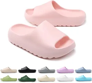 Cloud Slides for Kids,Boys Girls Shower Slippers Bathroom Pool Sandals,Toddler Home House Open Toe Comfy Thick Sole Slippers,Summer Non-Slip Beach Shoes