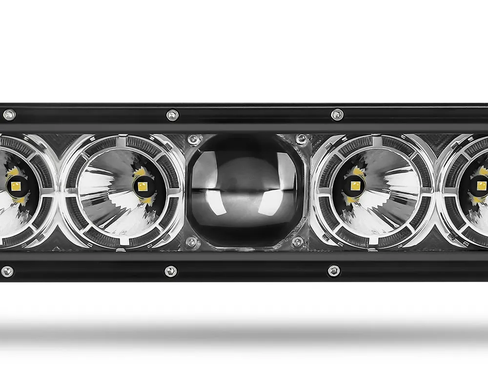 CO LIGHT 50inch Single Row Laser Light Bar With White Halo