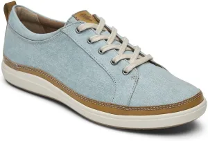 Cobb Hill Bailee Sneaker Mineral Blue Canvas Eco Water Resistant 6.5 B (M)
