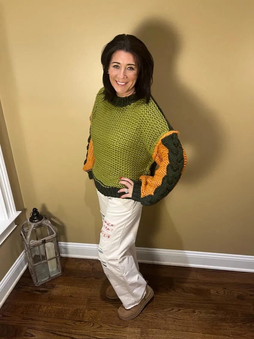 Colorblock Knit Sweater