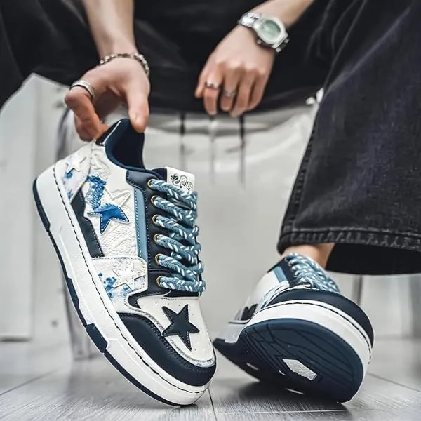 Cool Dragon Star Chunky Sneakers Women Men Trendy Aesthetic Casual Street Skateboard Walking Shoes