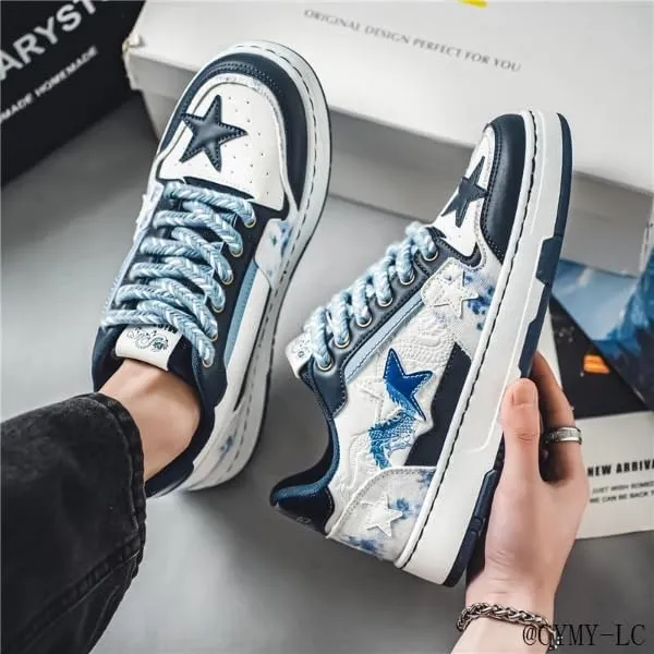 Cool Dragon Star Chunky Sneakers Women Men Trendy Aesthetic Casual Street Skateboard Walking Shoes