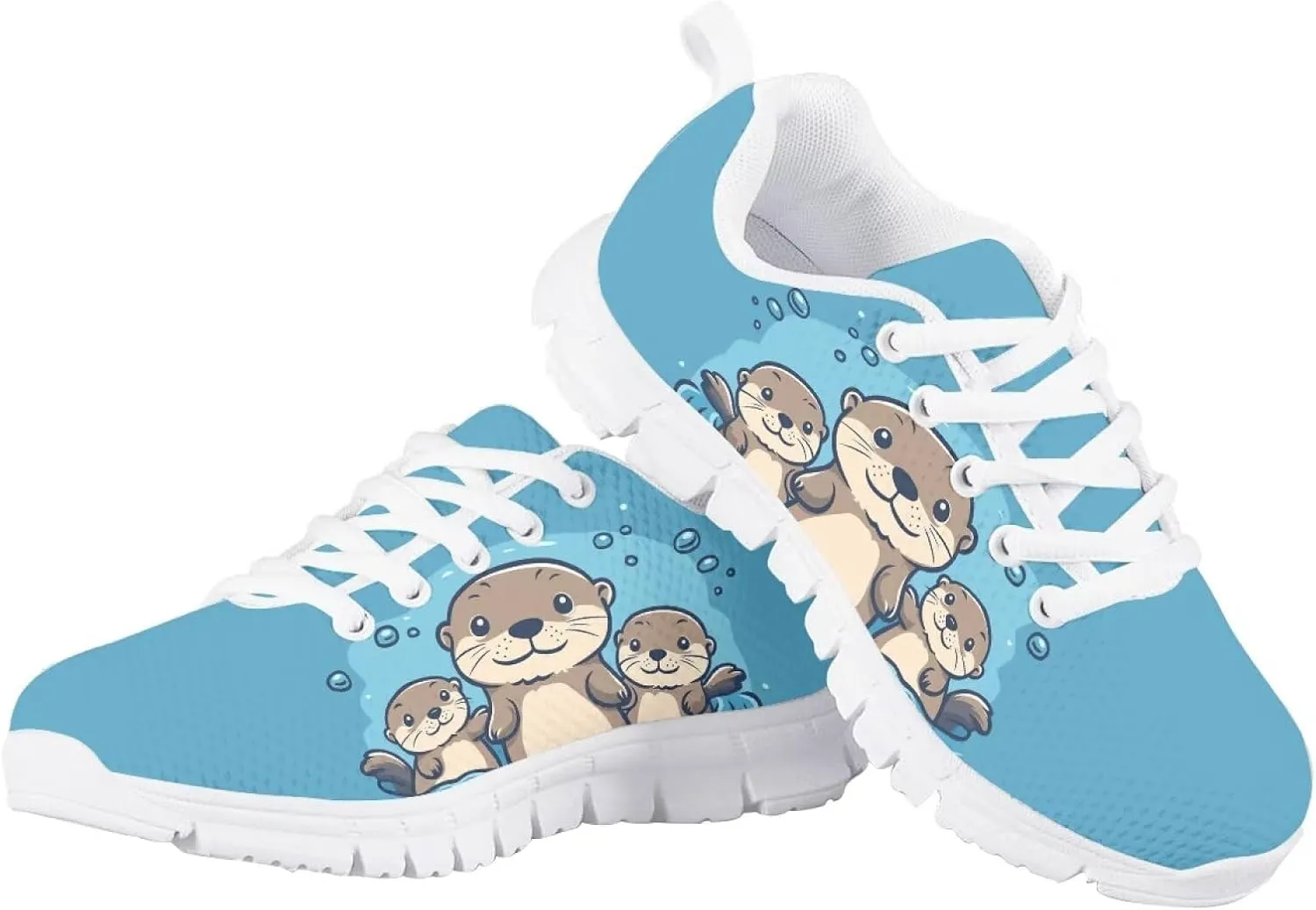 Cute Axolotl Girls Running Shoes Trendy Sneakers for Kids Athletic Shoes