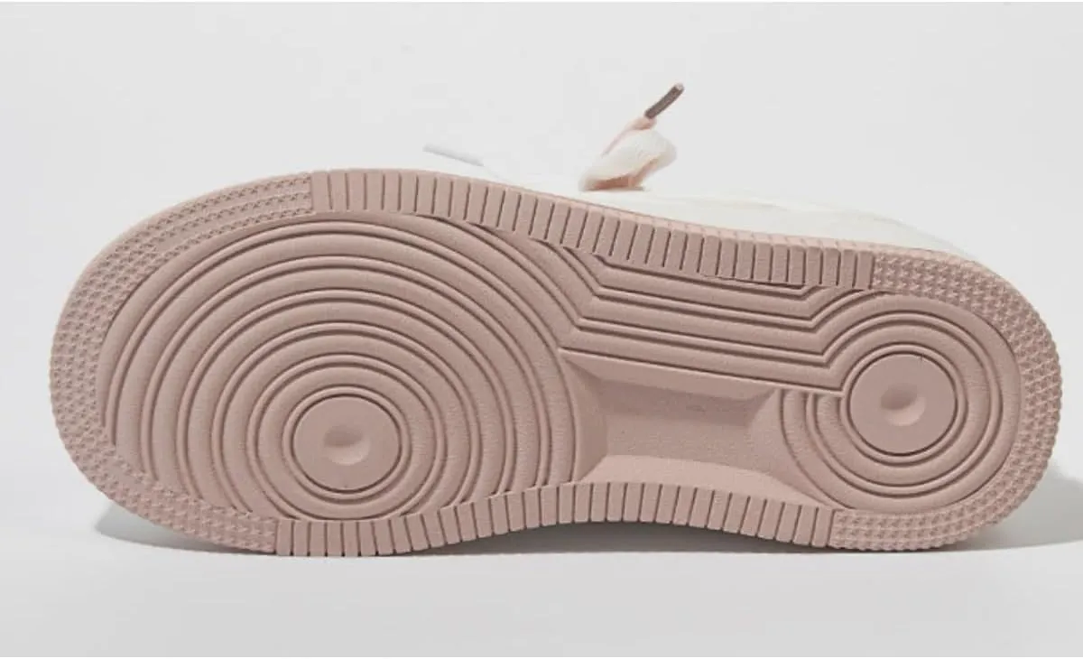 Cute Cloud Kicks Fashion Sneakers for Women and Teen Girls | Trendy White Platform Shoes with Pink/Blue Accent | Korean Style Streetwear